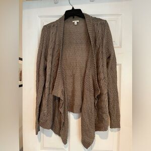 Light brown / beige lightweight cardigan